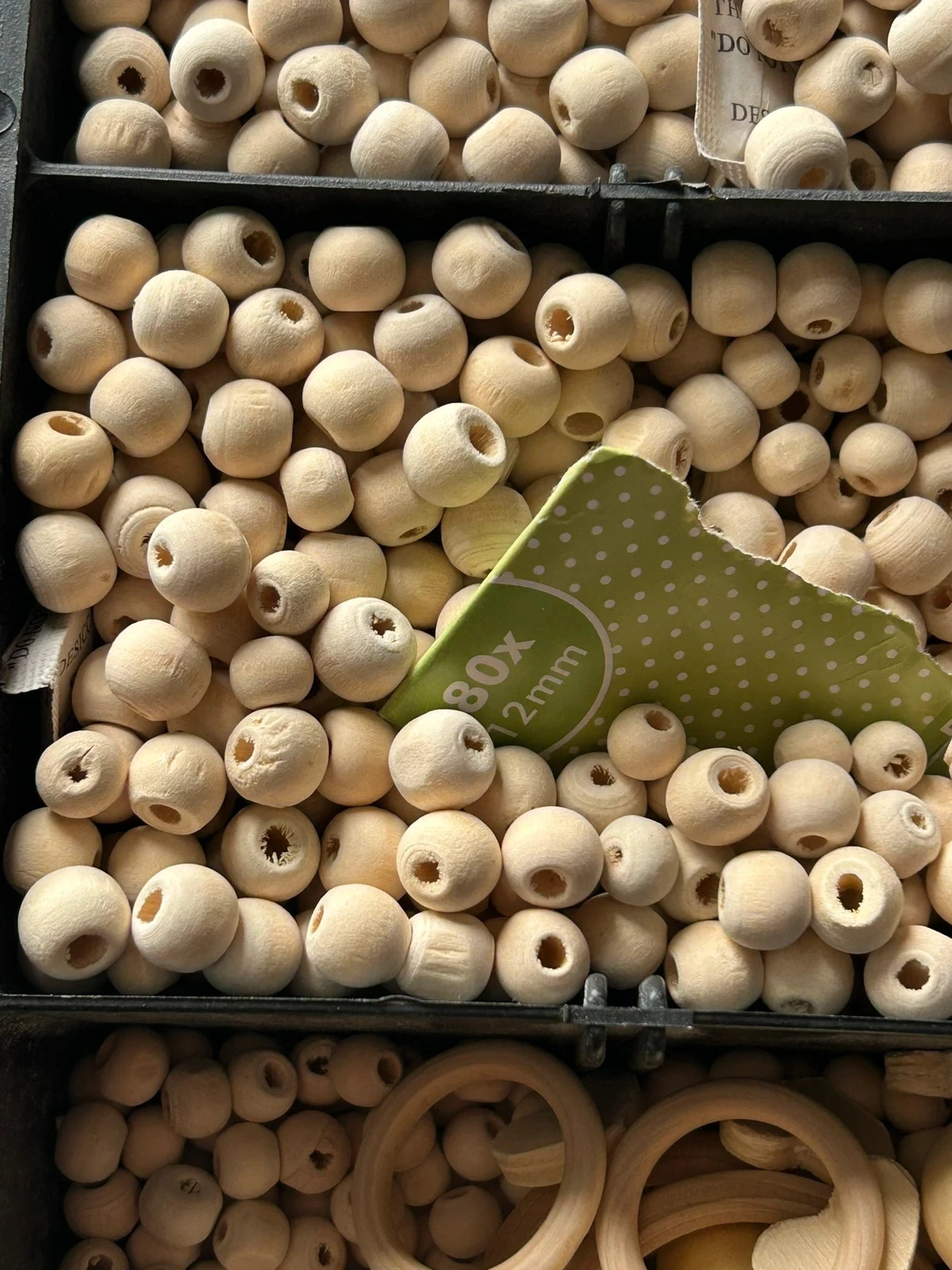 Cajas muy grandes de cuentas de madera para manualidades creativas – photo 3
